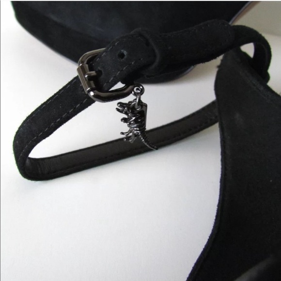 BNWT COACH Chrystie Platform Suede Heels - Picture 6 of 8